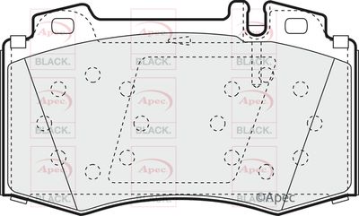 APEC Front Brake Pads PAD1153B