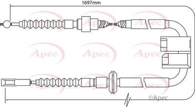 APEC Brake Cable CAB1016