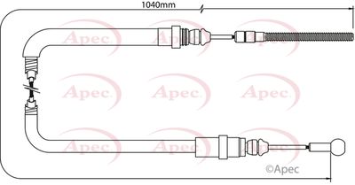 APEC Brake Cable CAB1055