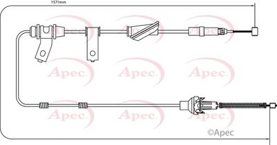 APEC Brake Cable CAB1263
