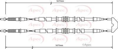 APEC Brake Cable CAB1497