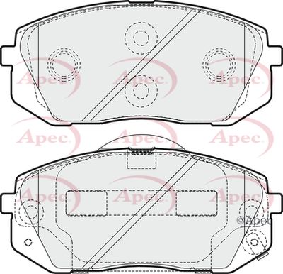 APEC Front Brake Pads PAD1617