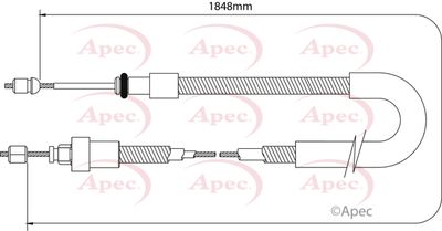 APEC Brake Cable CAB1033