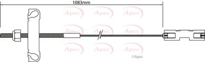 APEC Brake Cable CAB1182