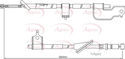 APEC Brake Cable CAB1215