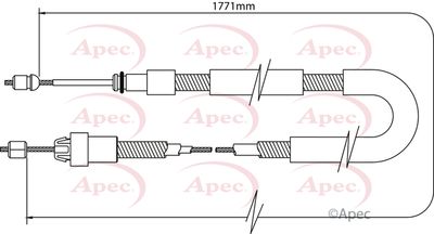 APEC Brake Cable CAB1082