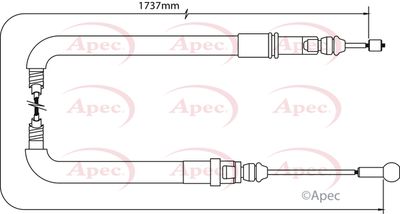 APEC Brake Cable CAB1062