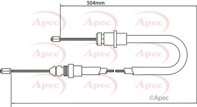 APEC Brake Cable CAB1058