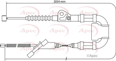 APEC Brake Cable CAB1436