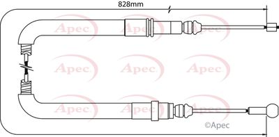 APEC Brake Cable CAB1048