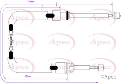 APEC Brake Cable CAB1552