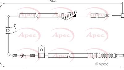 APEC Brake Cable CAB1208