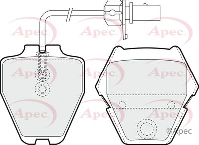 APEC Front Brake Pads PAD1386