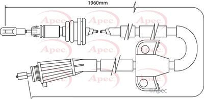 APEC Brake Cable CAB1512