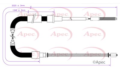 APEC Brake Cable CAB1574