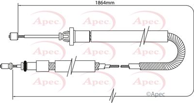 APEC Brake Cable CAB1081