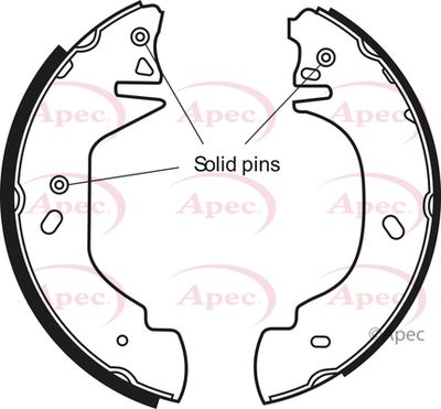 APEC Brake Shoes SHU532