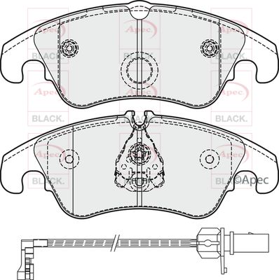 APEC Front Brake Pads PAD1861B