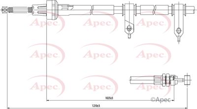 APEC Brake Cable CAB1567