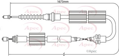 APEC Brake Cable CAB1245