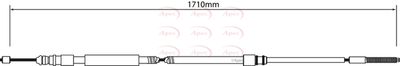 APEC Brake Cable CAB1023