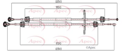 APEC Gear Control Cable CAB7029