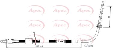 APEC Brake Cable CAB1610