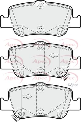 APEC Rear Brake Pads PAD1674