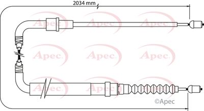 APEC Brake Cable CAB1049