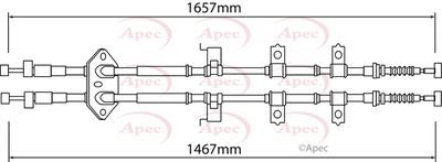 APEC Brake Cable CAB1276