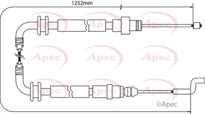 APEC Brake Cable CAB1522