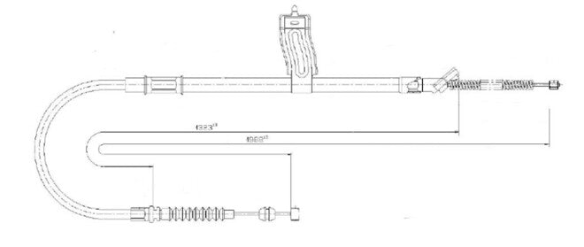 APEC Parking Brake Cable CAB1859
