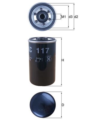 Mahle Fuel Filter KC117