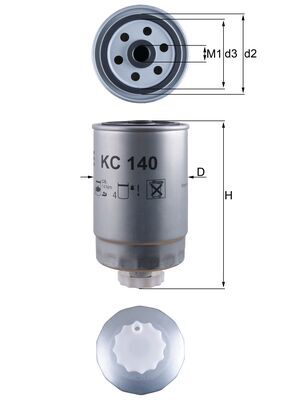 Mahle Fuel Filter KC140