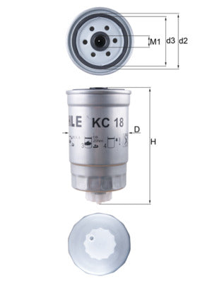Mahle Fuel Filter KC18