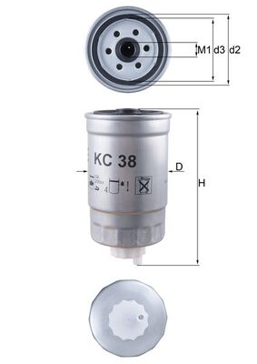 Mahle Fuel Filter KC38
