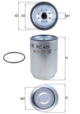 Mahle Fuel Filter KC429D