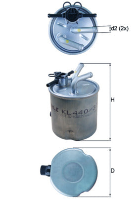 Mahle Fuel Filter KL440/37