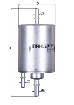 Mahle Fuel Filter KL571