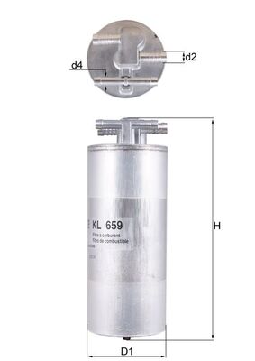 Mahle Fuel Filter KL659