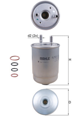 Mahle Fuel Filter KL752/2D