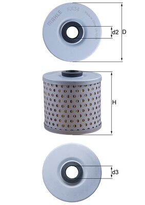 Mahle Fuel Filter KX34