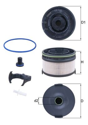 Mahle Fuel Filter - Element KX533KIT