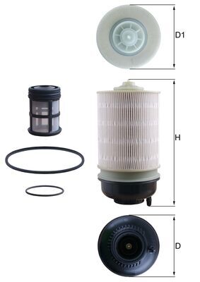 Mahle Fuel Filter -Element KX581KIT