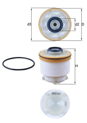 Mahle Fuel Filter - Element KX586D