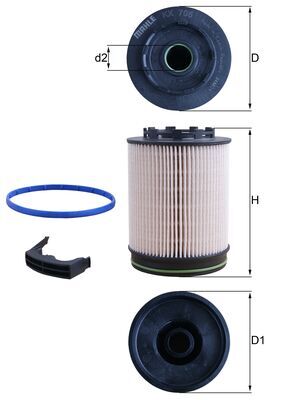 Mahle Fuel Filter - Element KX705D