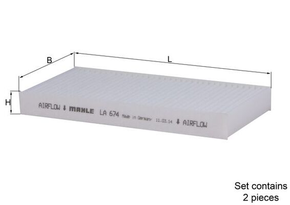 Mahle Cabin Filter LA674/S