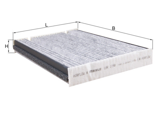Mahle Carbon Cabin Filter LAK1198