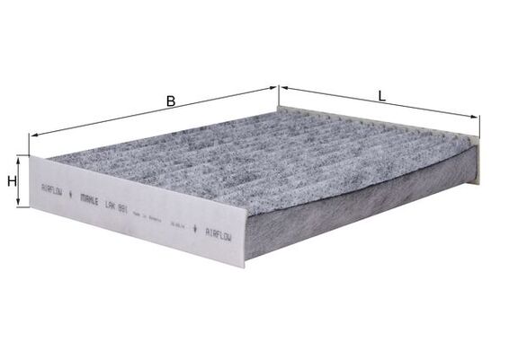 Mahle Carbon Cabin Filter LAK891