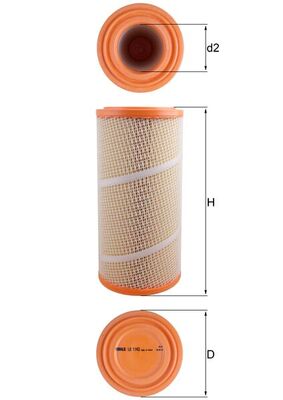 Mahle Air Filter LX1142